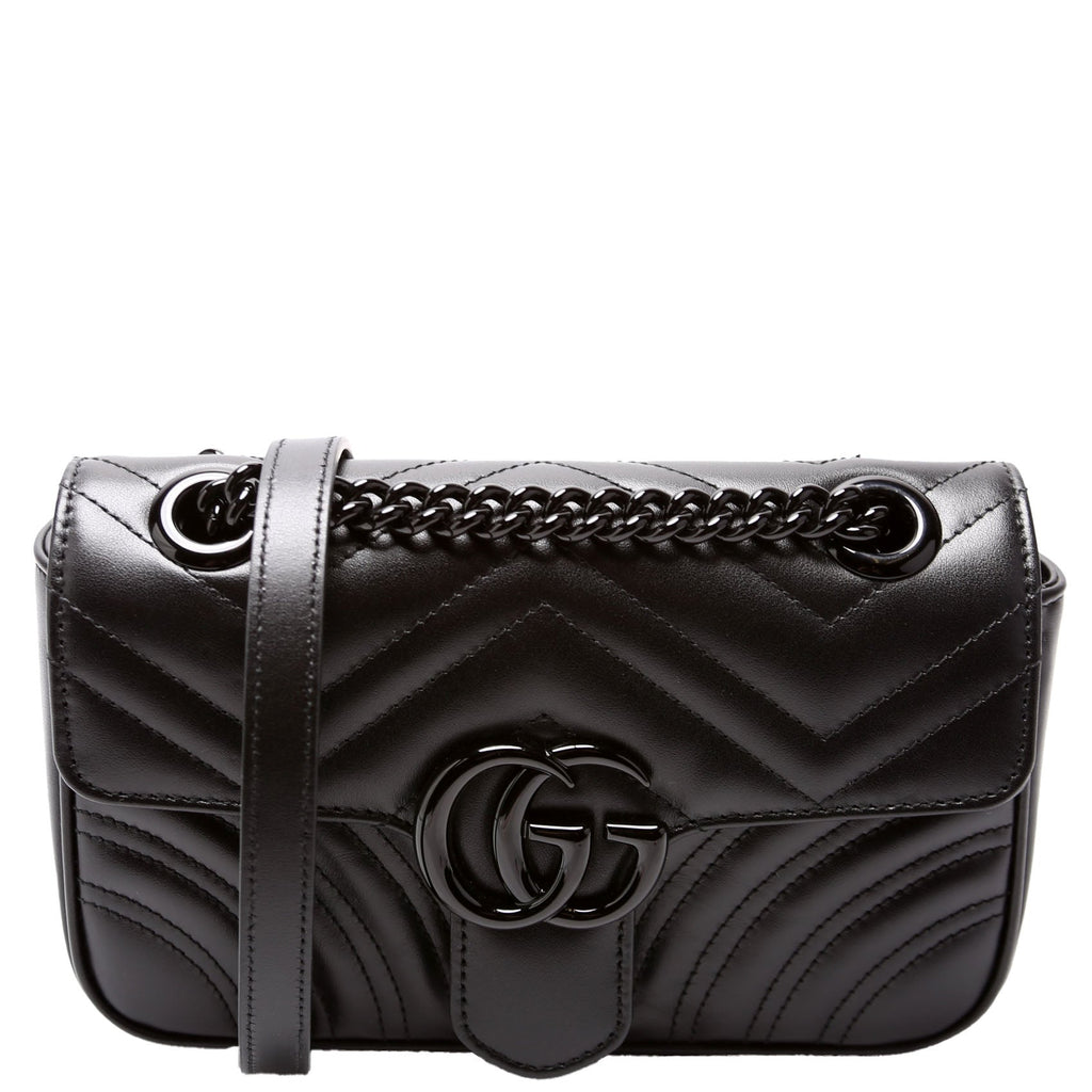 446744 Marmont Leather Shoulder Mini Flap