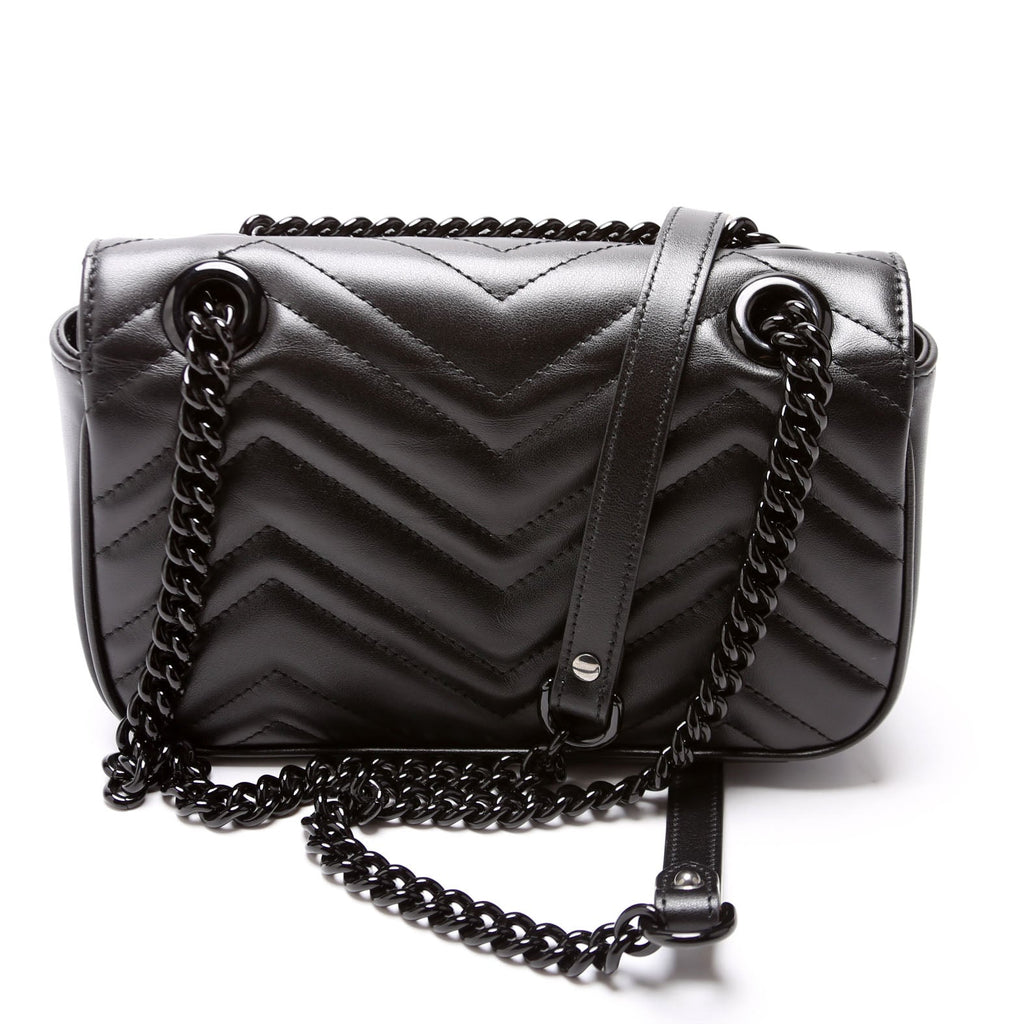 446744 Marmont Leather Shoulder Mini Flap