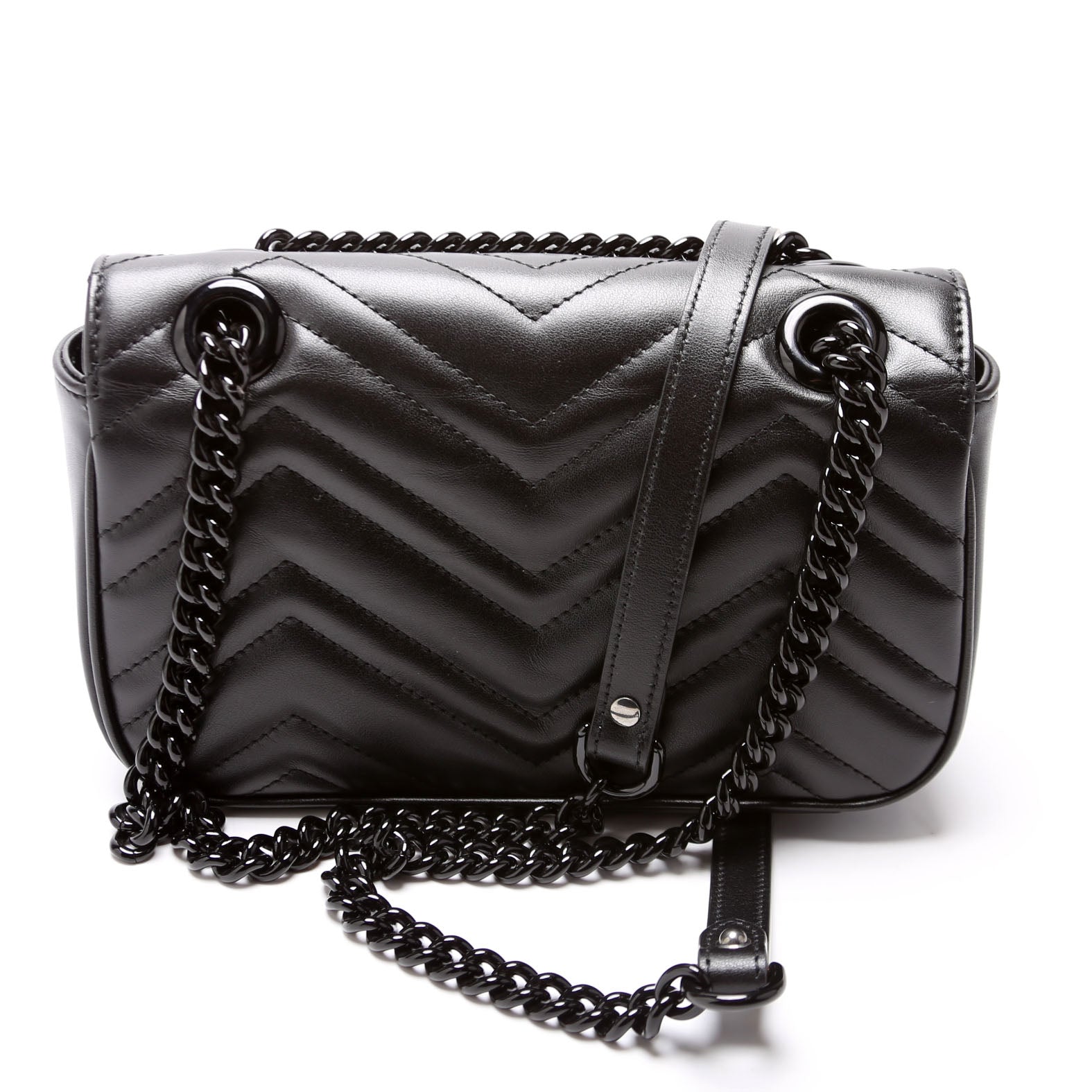 446744 Marmont Leather Shoulder Mini Flap