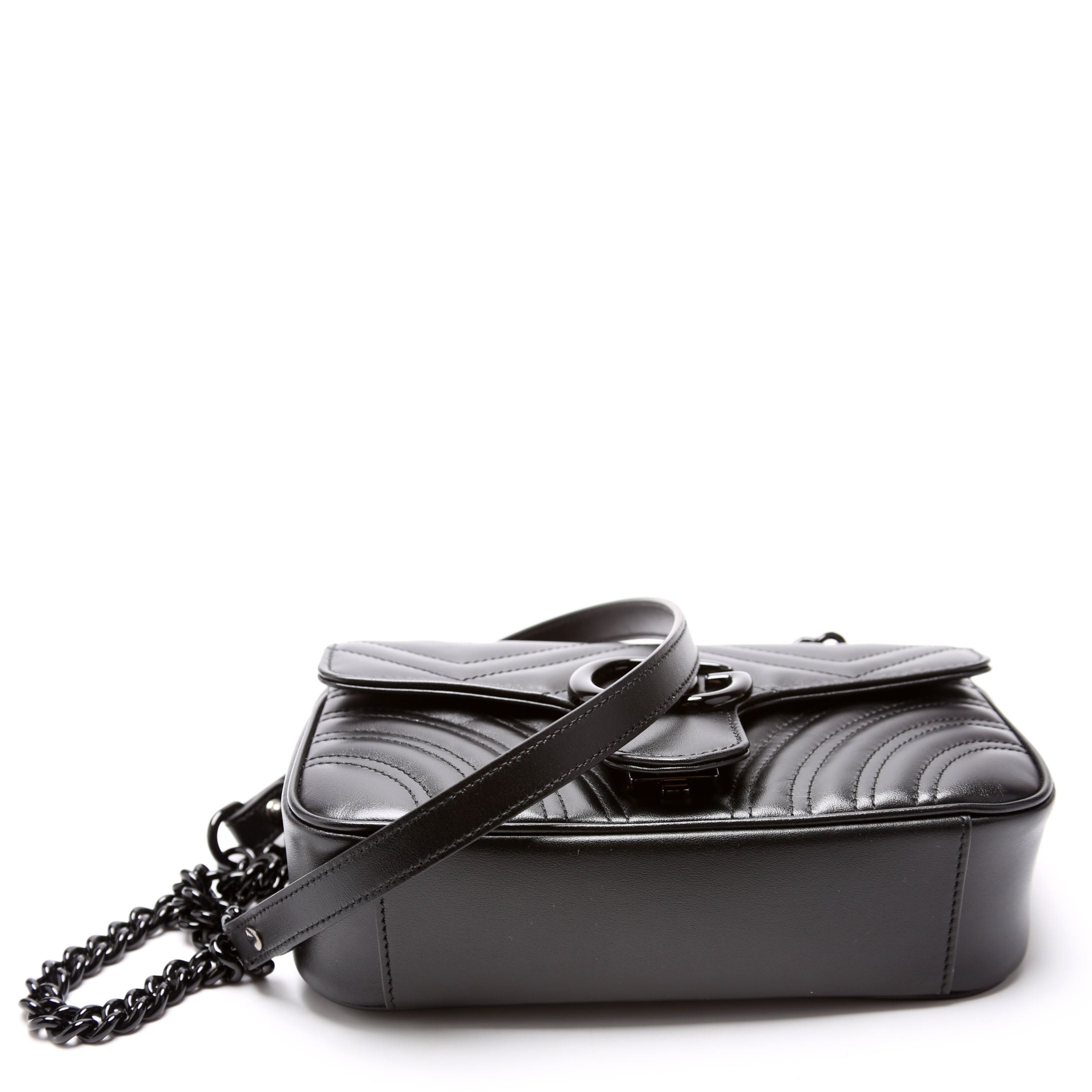 446744 Marmont Leather Shoulder Mini Flap