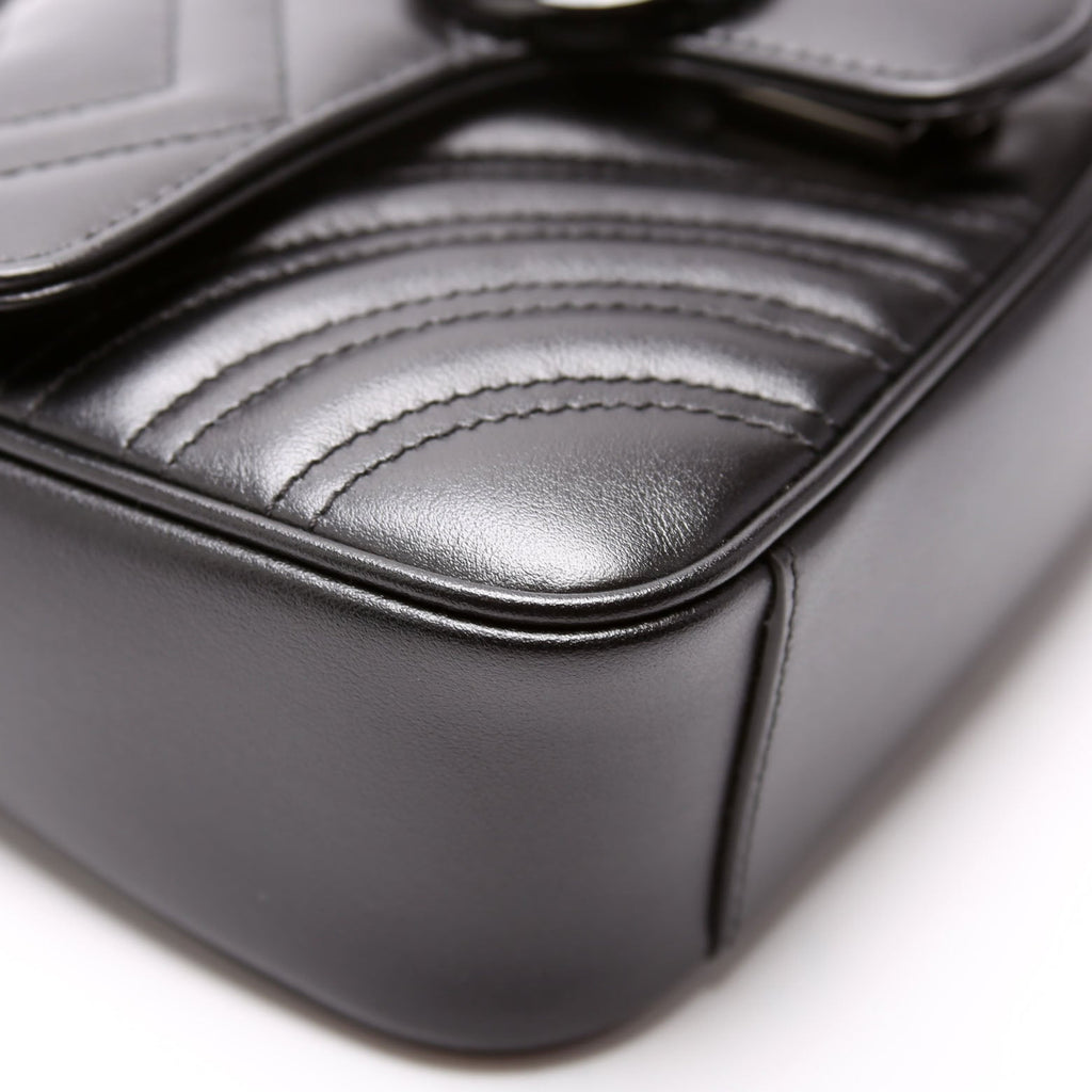 446744 Marmont Leather Shoulder Mini Flap