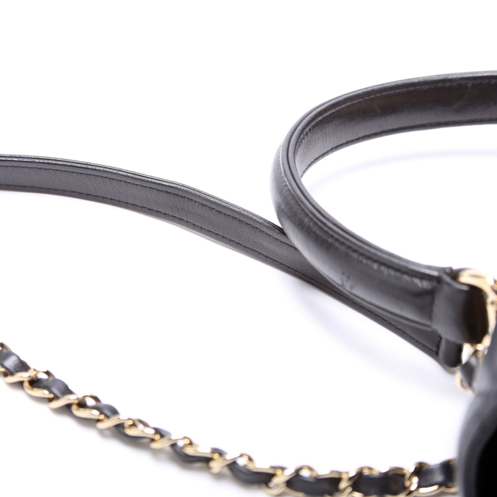 Trendy Top Handle Medium Lambskin 28M Black