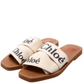 Woody Ribbon Flats Size 41 Cream