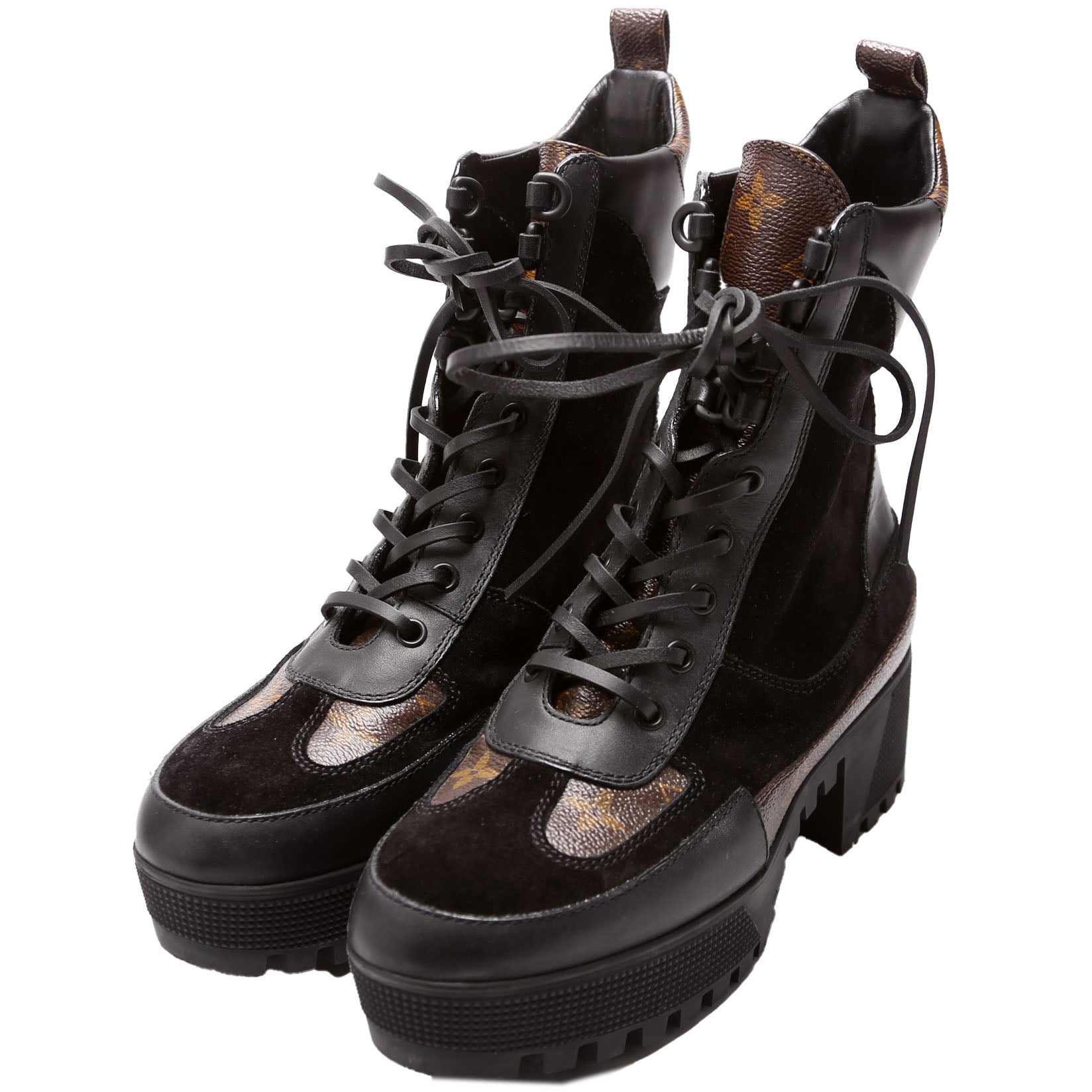 Laureate Desert Ankle Boots Size 38 Black/Brown