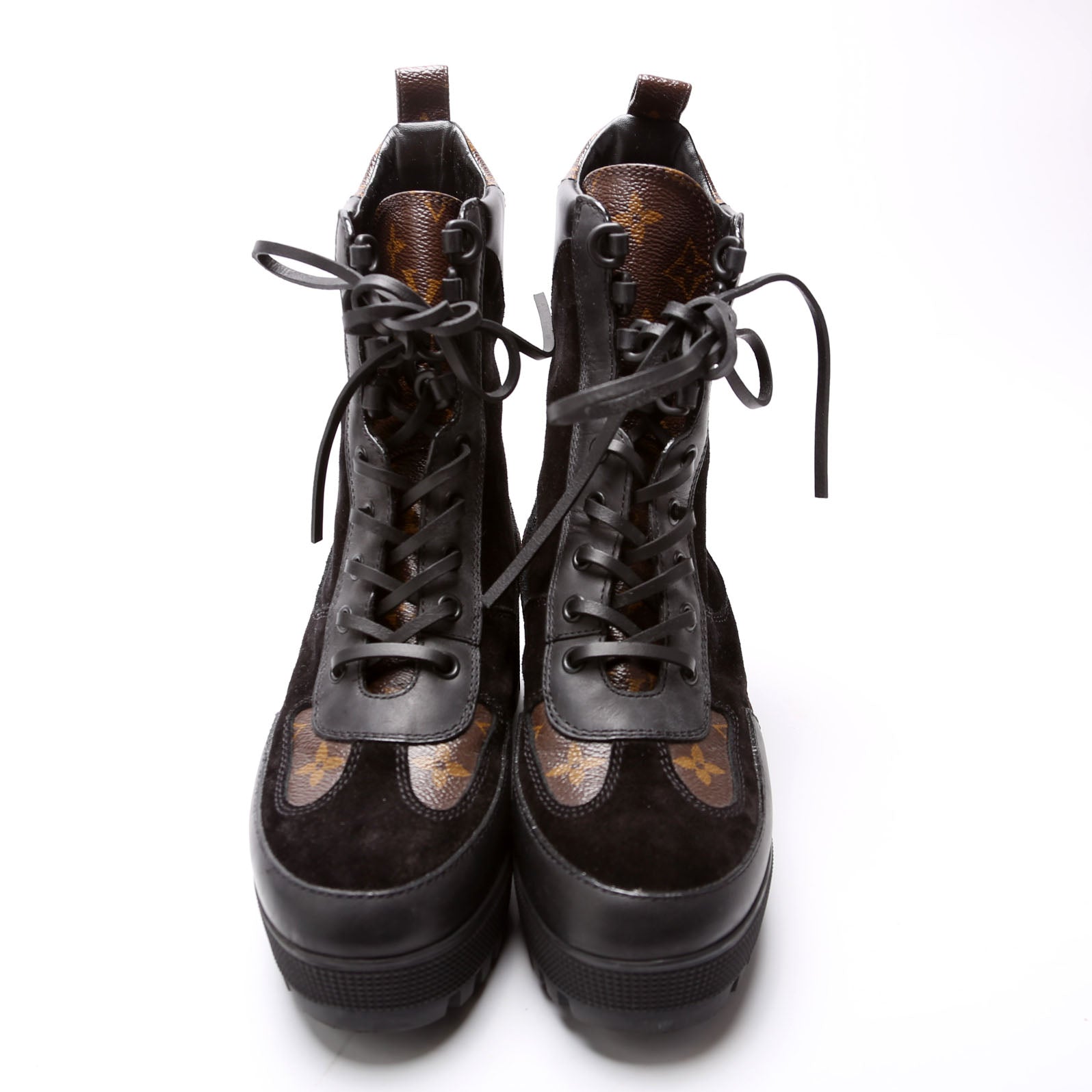 Laureate Desert Ankle Boots Size 38 Black/Brown