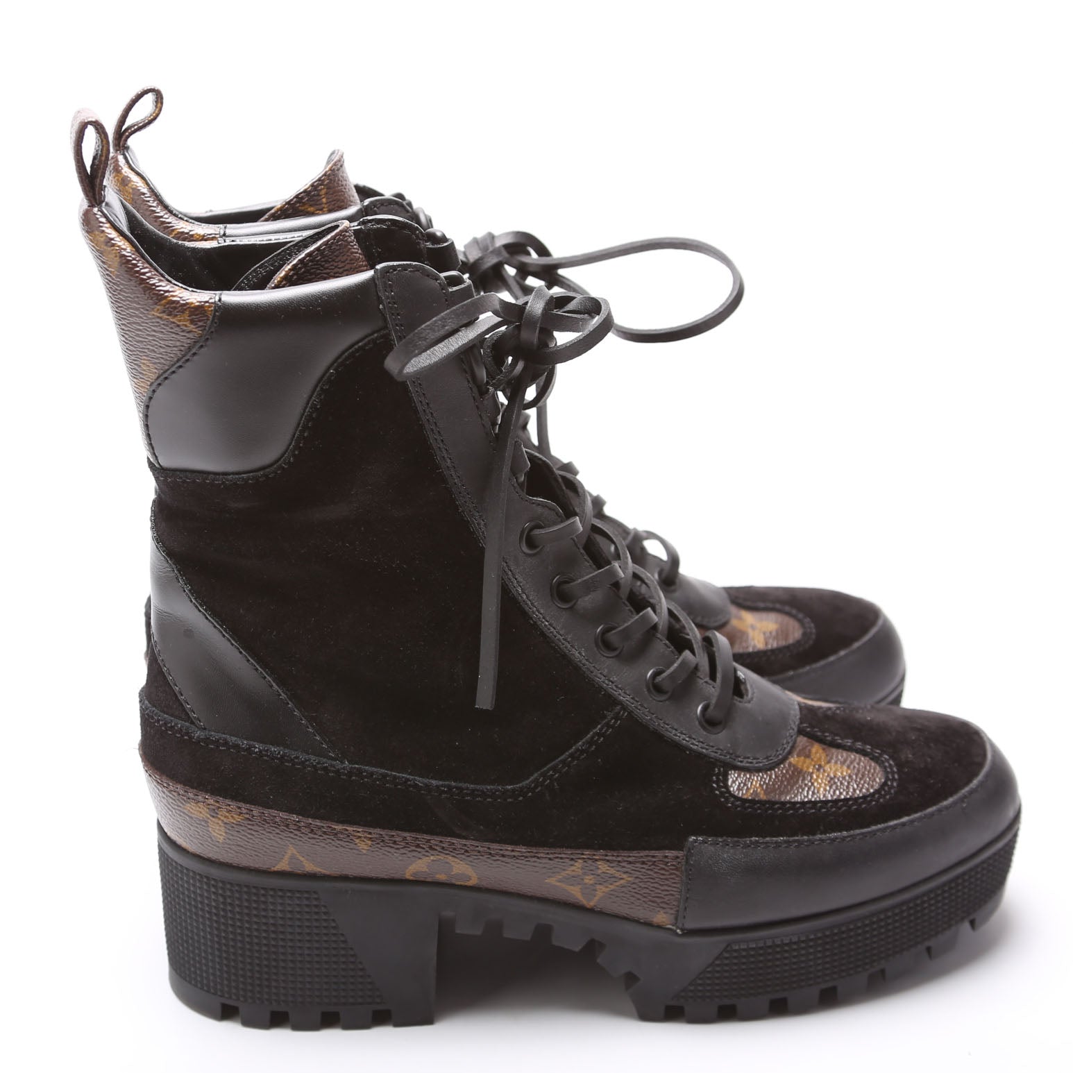 Laureate Desert Ankle Boots Size 38 Black/Brown