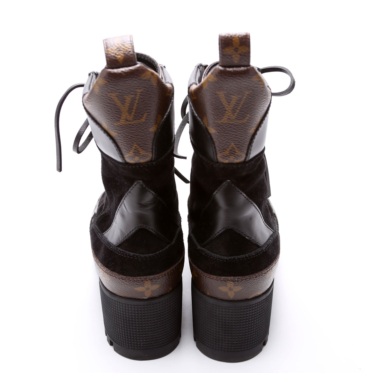 Laureate Desert Ankle Boots Size 38 Black/Brown