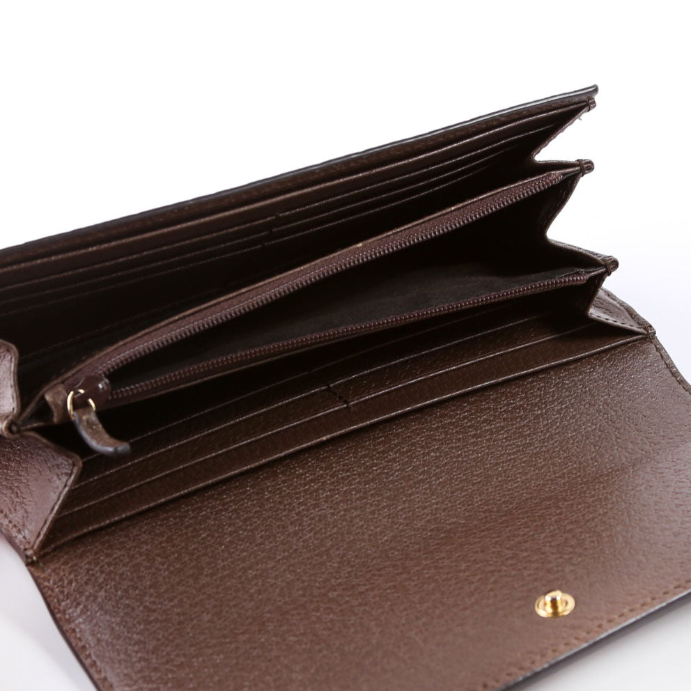 523153 Ophidia Flap Wallet Brown