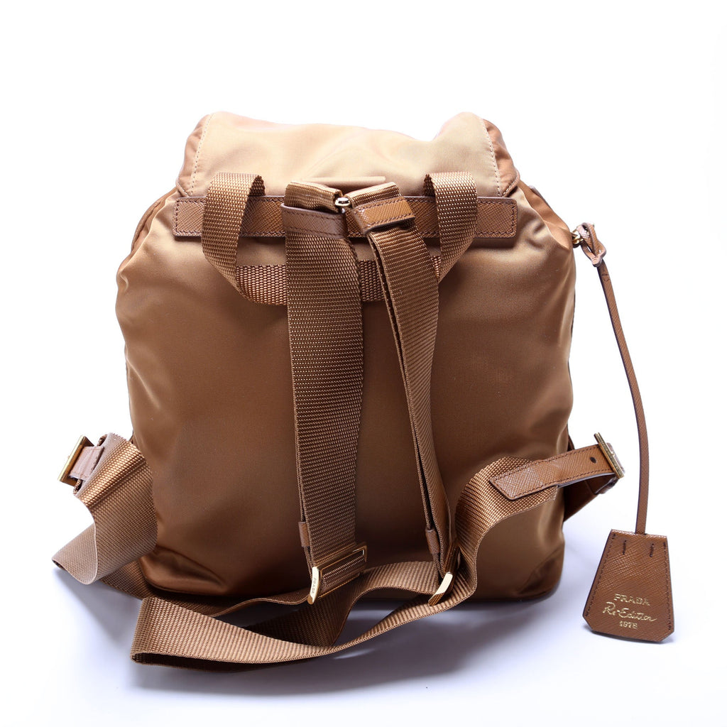 1BZ6YY Re-Edition 1978 Re-Nylon Backpack Small Brown