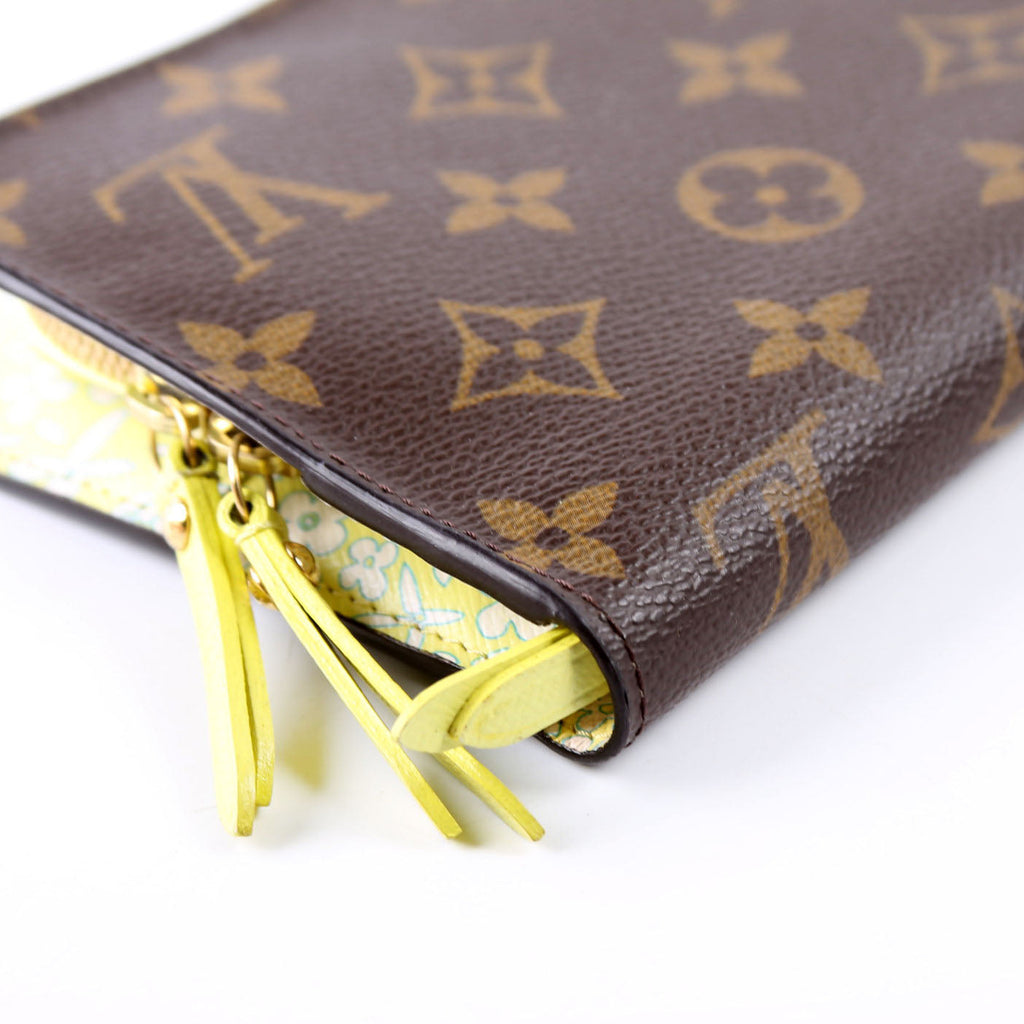 Insolite Wallet Fleuri Monogram Yellow