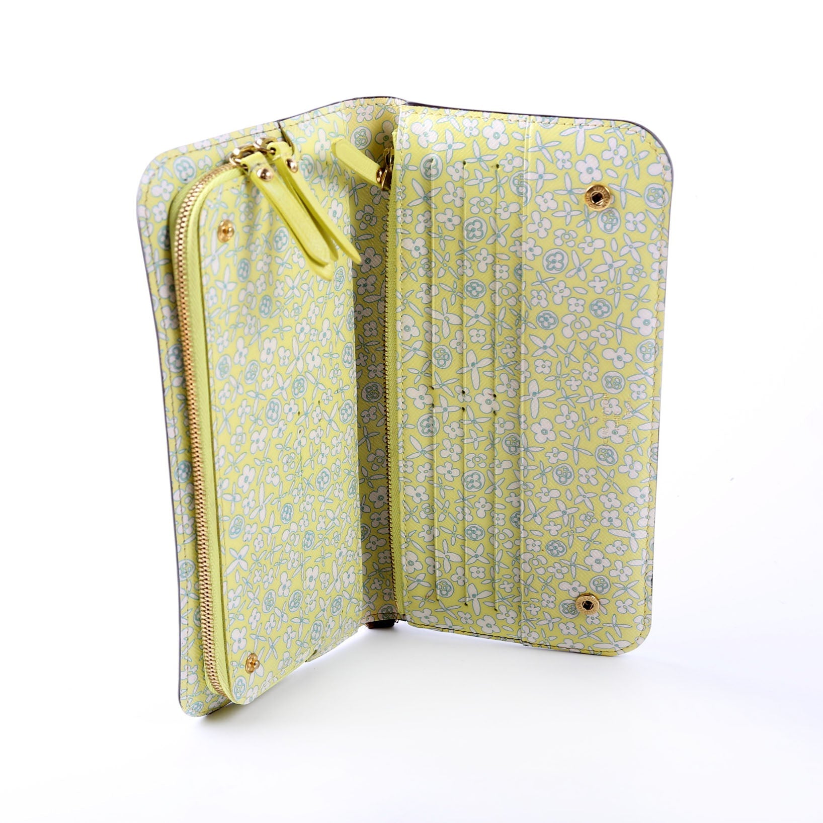 Insolite Wallet Fleuri Monogram Yellow