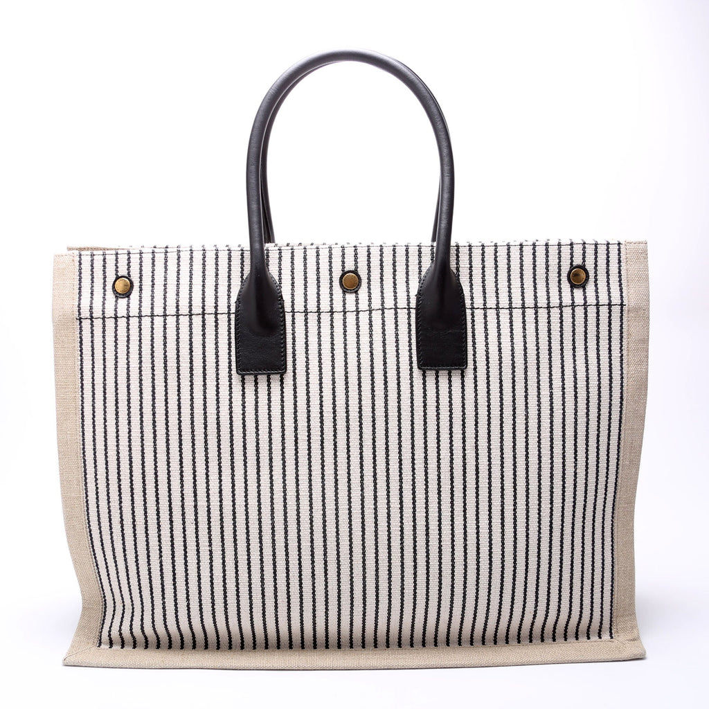 Rive Gauche Tote Bag Beige/Black