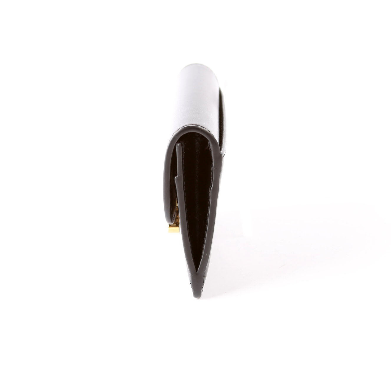 Triomphe Calf Flap Card Holder Black