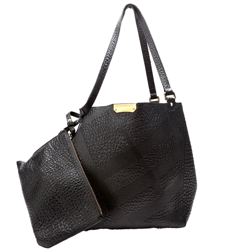 Canterbury Small Leather Tote With Pouch 3958883 Black
