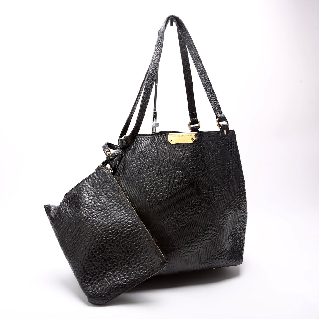 Canterbury Small Leather Tote With Pouch 3958883 Black