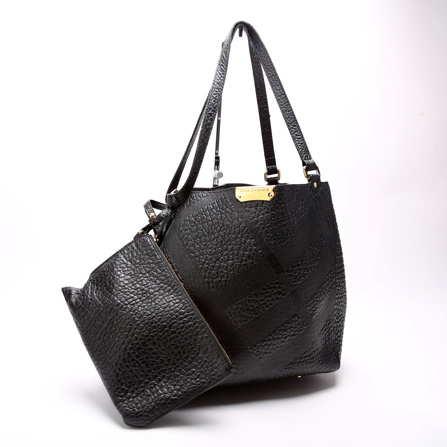 Canterbury Small Leather Tote With Pouch 3958883 Black