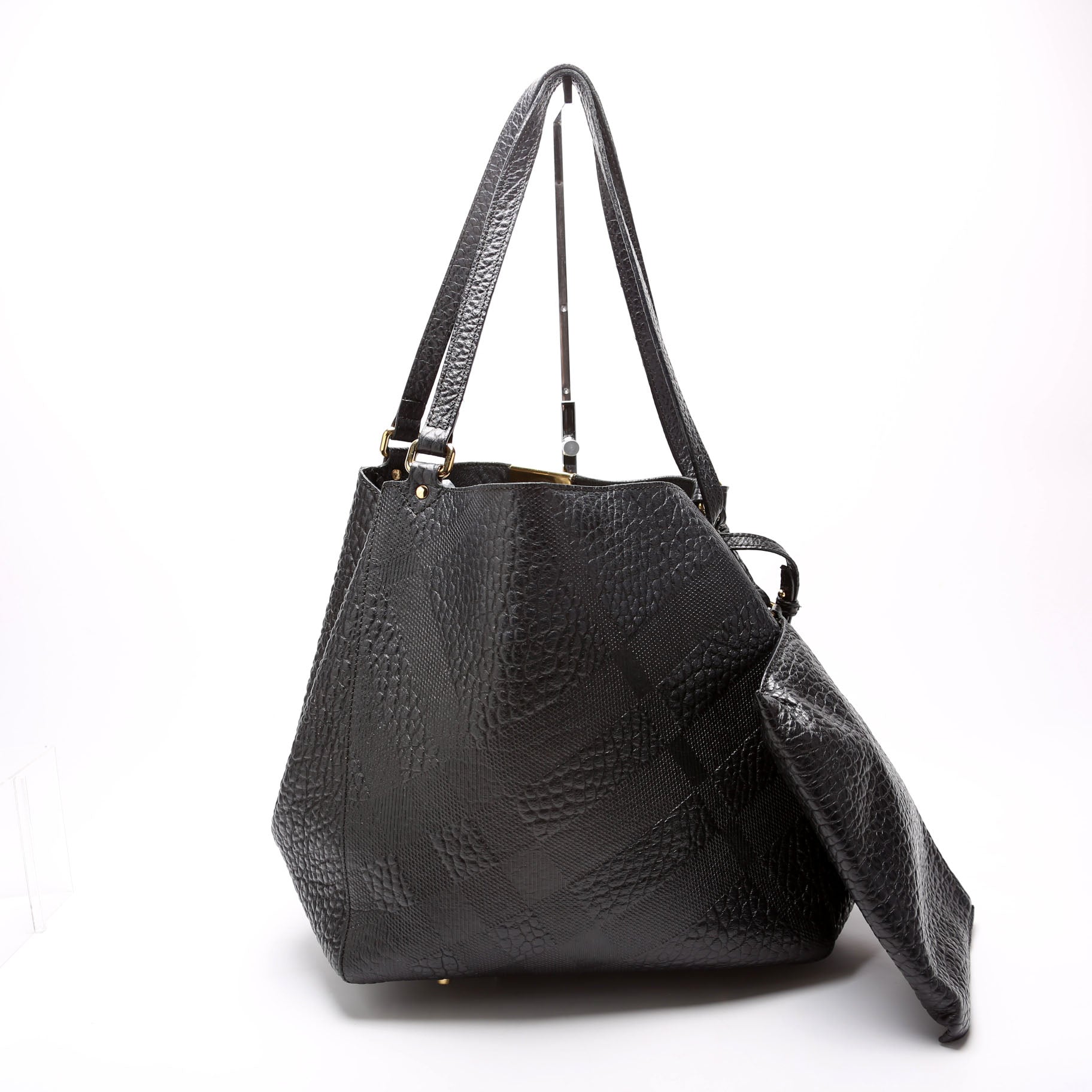 Canterbury Small Leather Tote With Pouch 3958883 Black