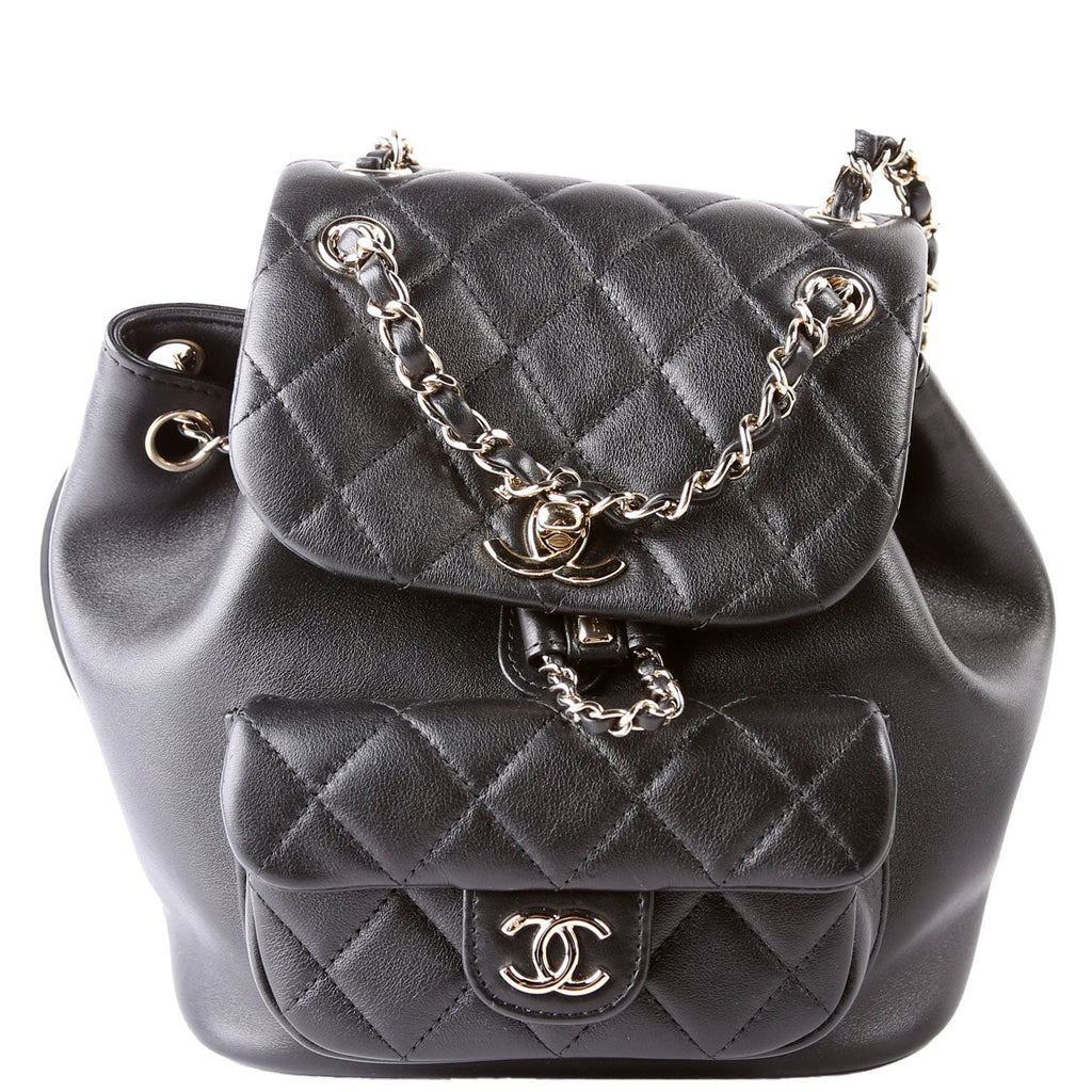 Duma Backpack Small Lambskin RFID Black