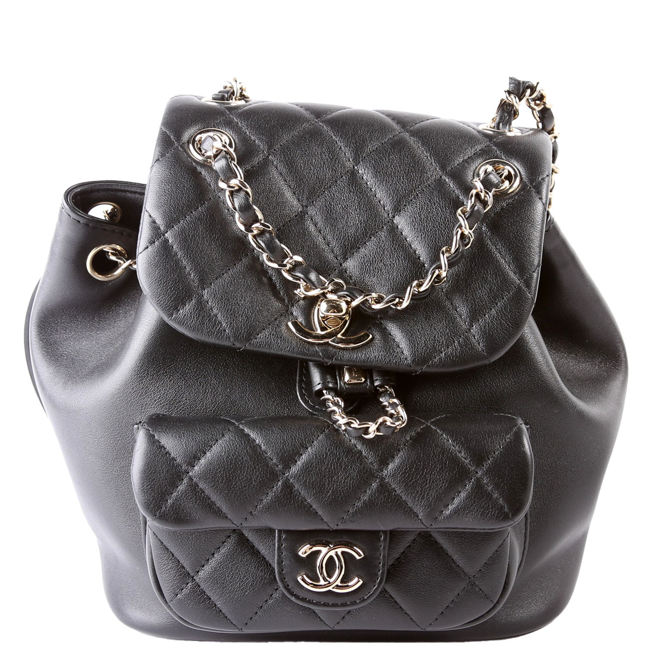 Duma Backpack Small Lambskin RFID Black