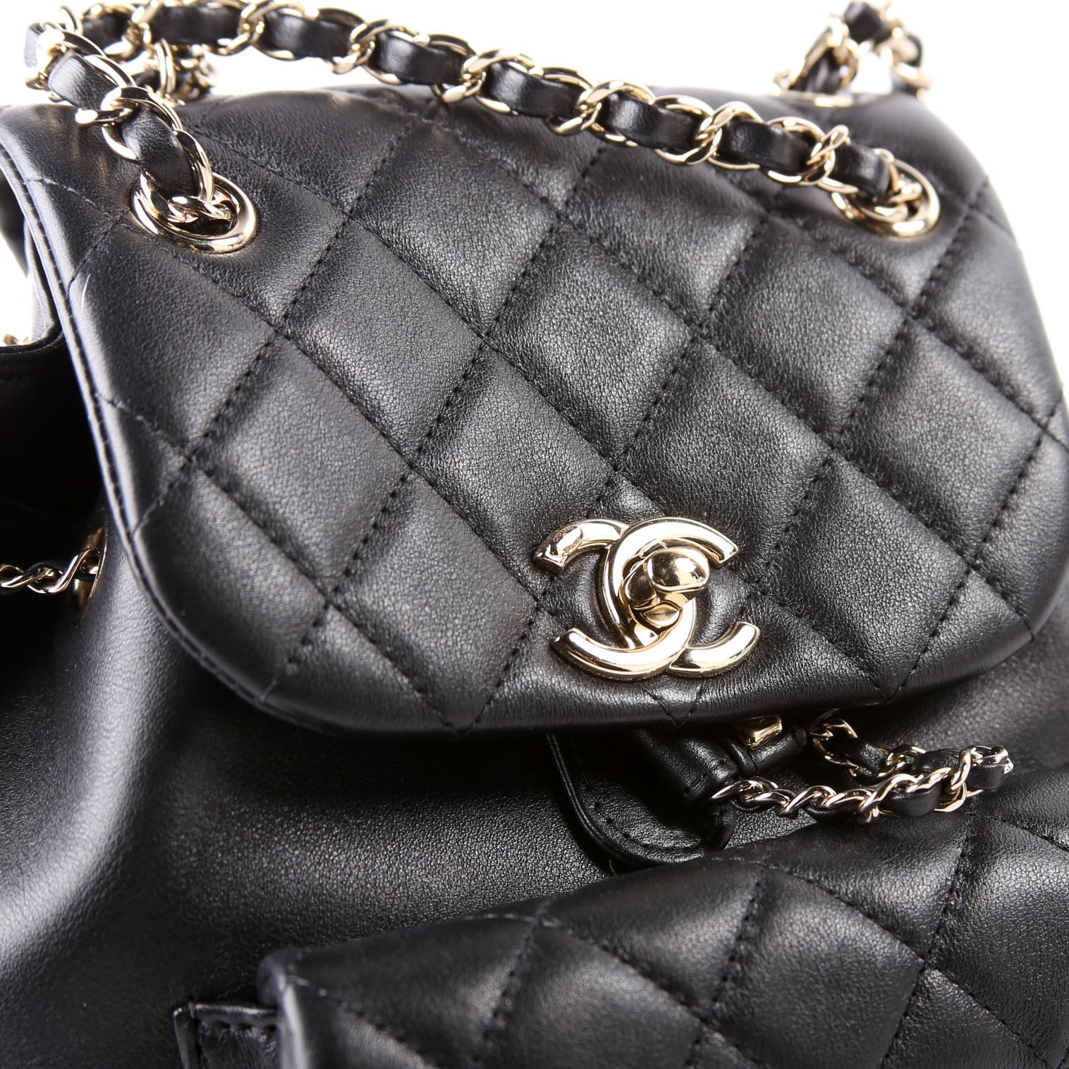 Duma Backpack Small Lambskin RFID Black
