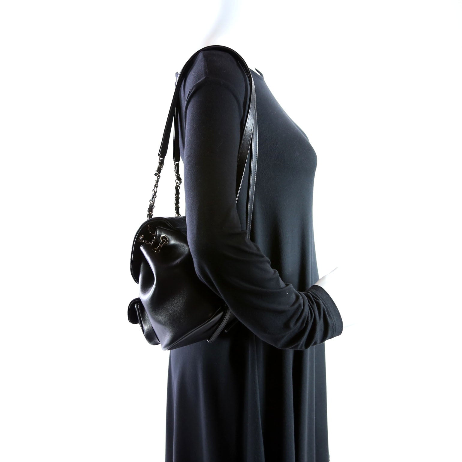 Duma Backpack Small Lambskin RFID Black
