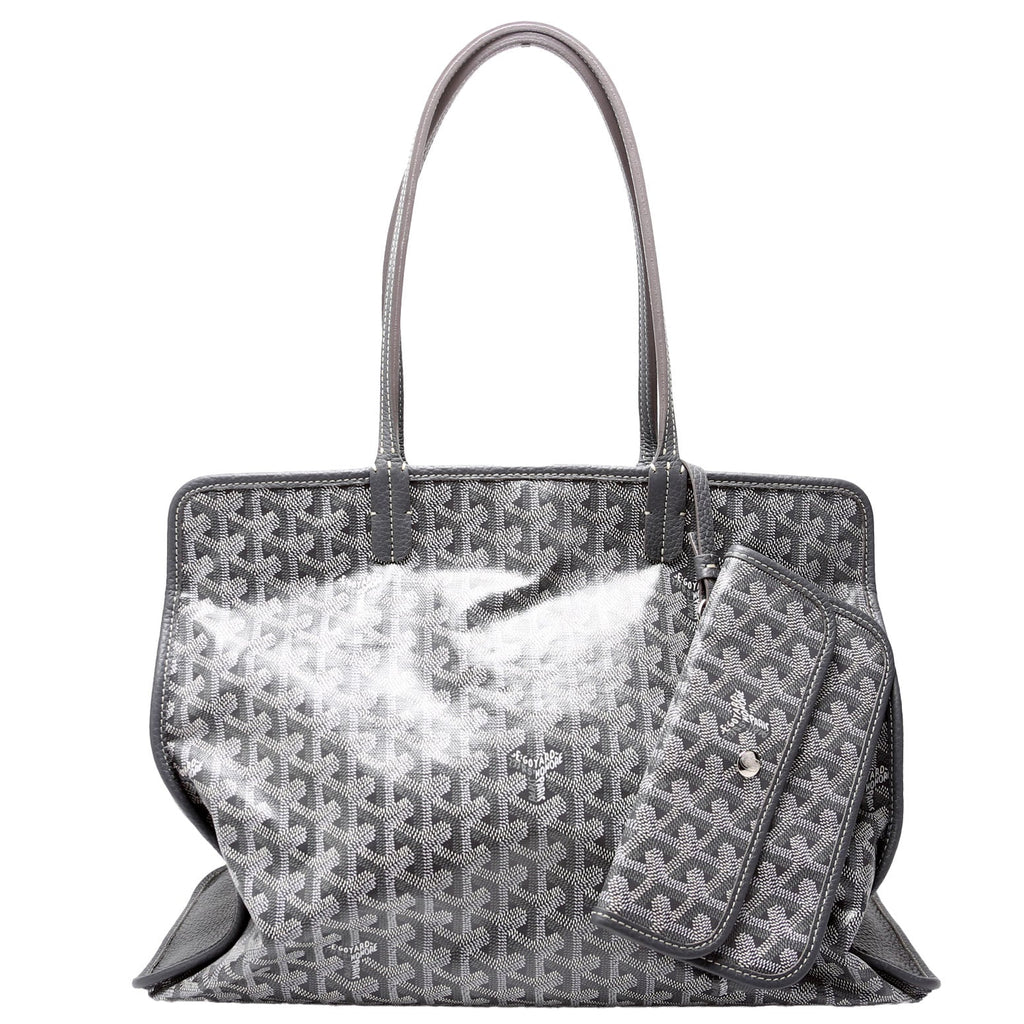 Sac Hardy PM W/Pouch Pet Carrier Goyardine Canvas Grey