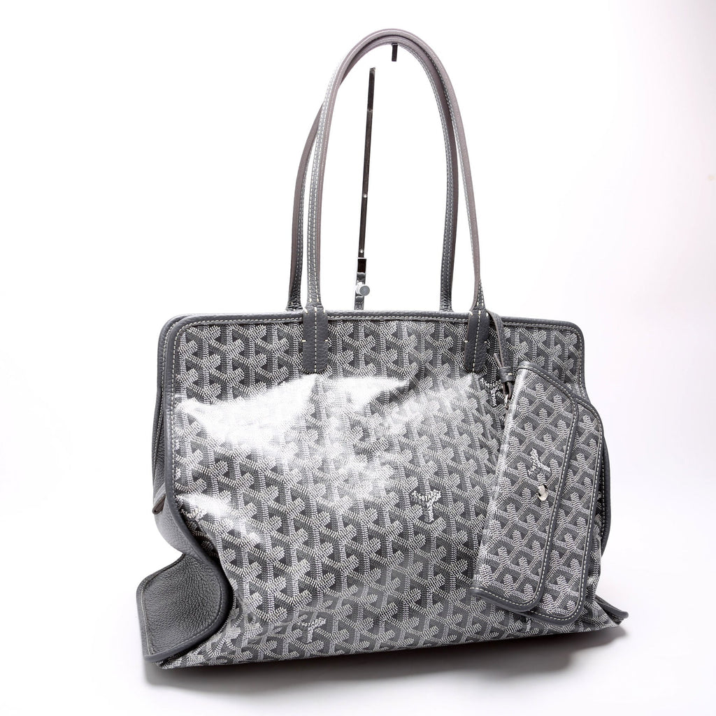 Sac Hardy PM W/Pouch Pet Carrier Goyardine Canvas Grey