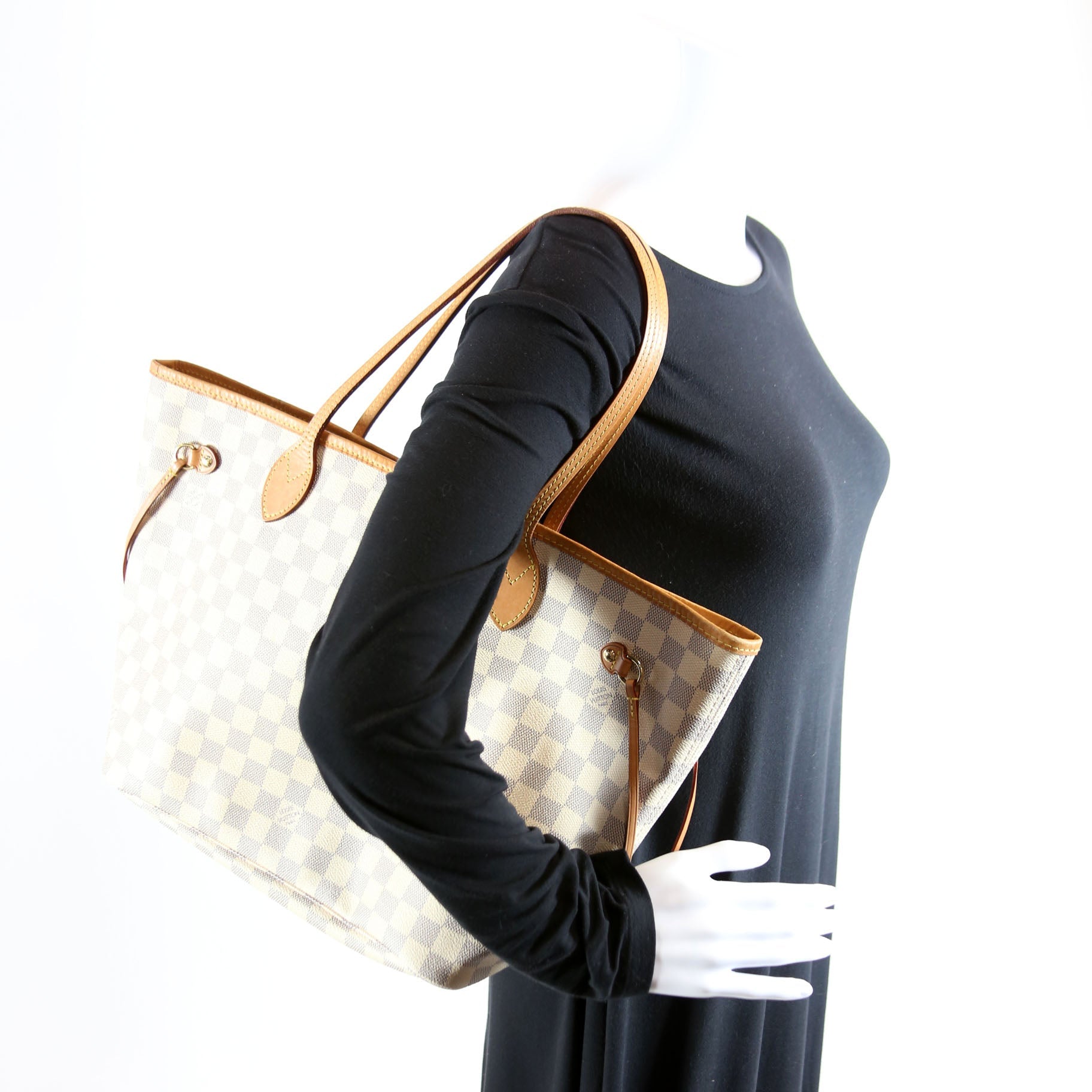 Neverfull W/Wallet MM Damier Azur