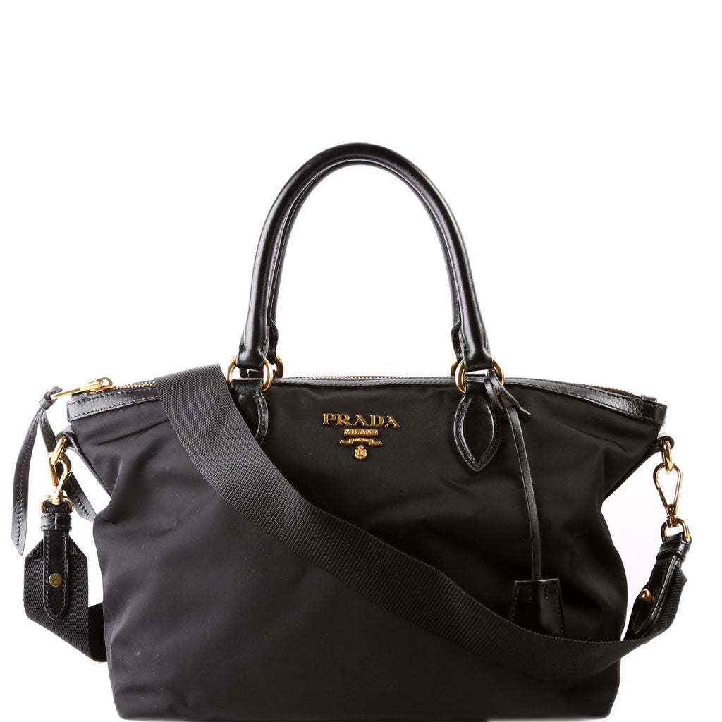 1BA104 Nylon Satchel Black