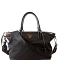 1BA104 Nylon Satchel Black