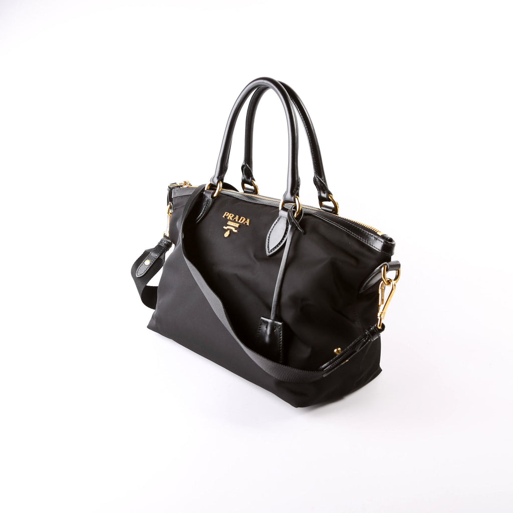 1BA104 Nylon Satchel Black