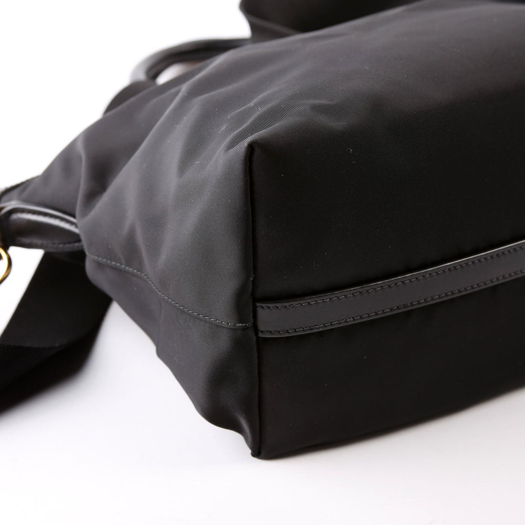 1BA104 Nylon Satchel Black