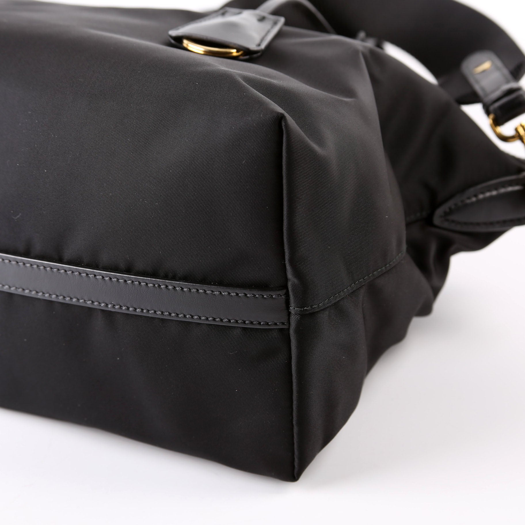 1BA104 Nylon Satchel Black