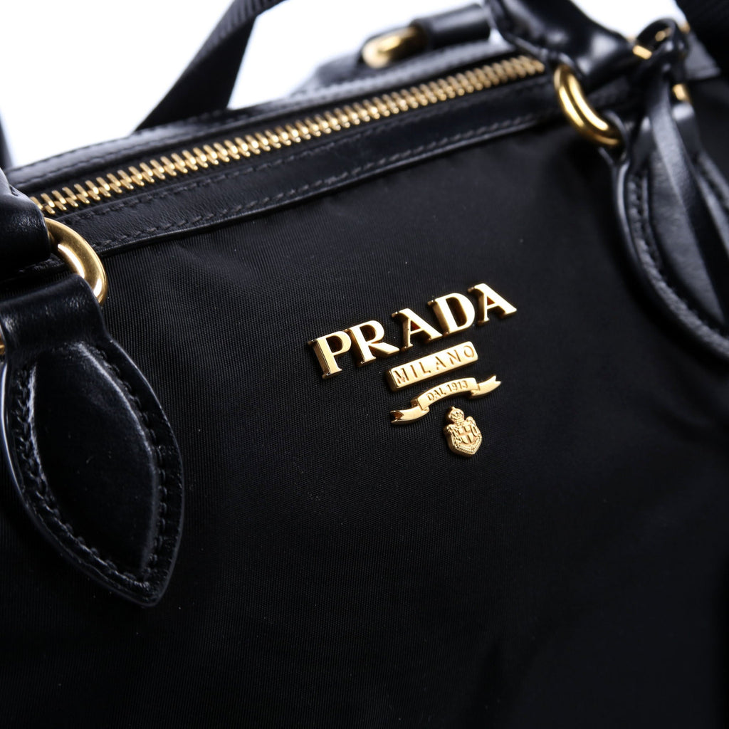 1BA104 Nylon Satchel Black
