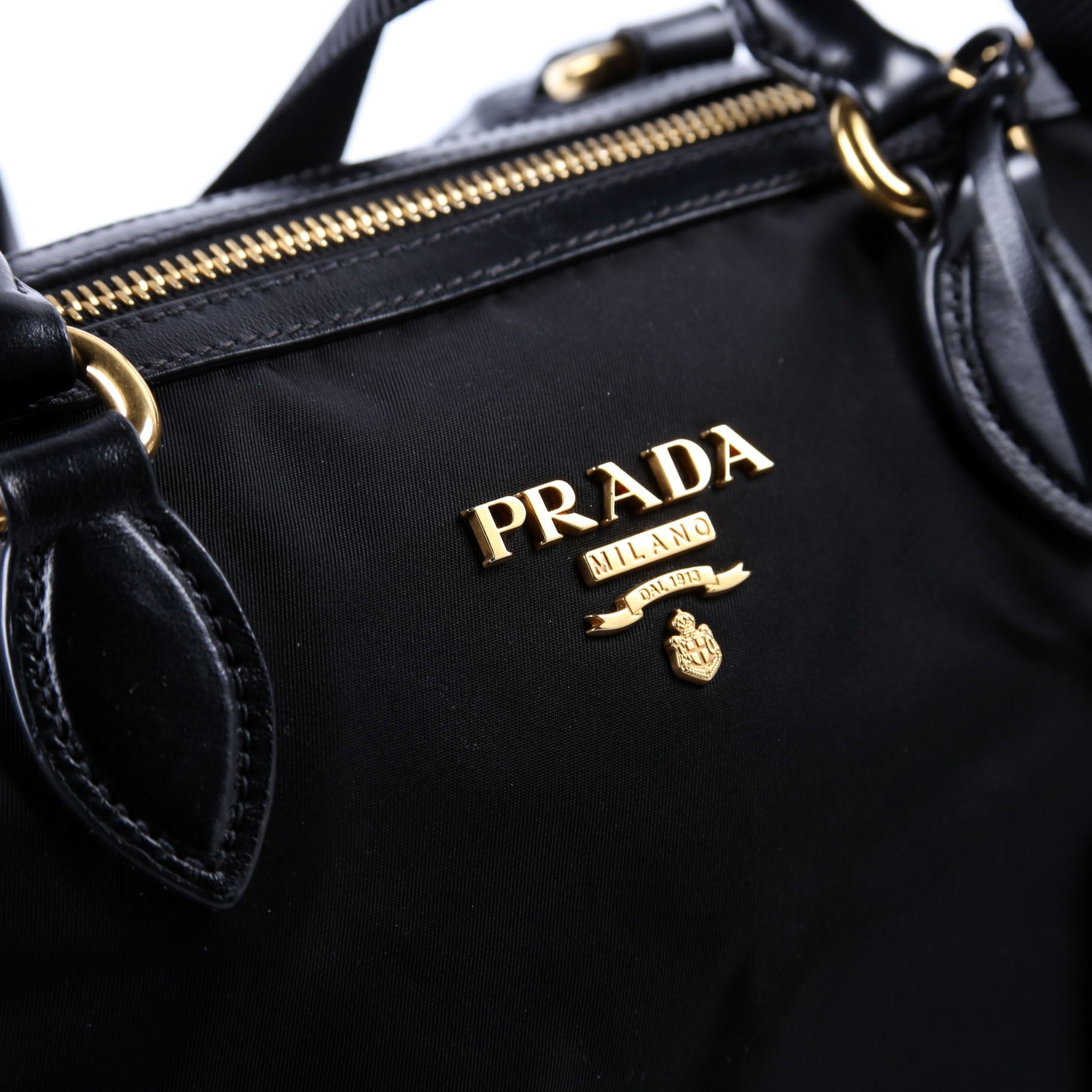 1BA104 Nylon Satchel Black