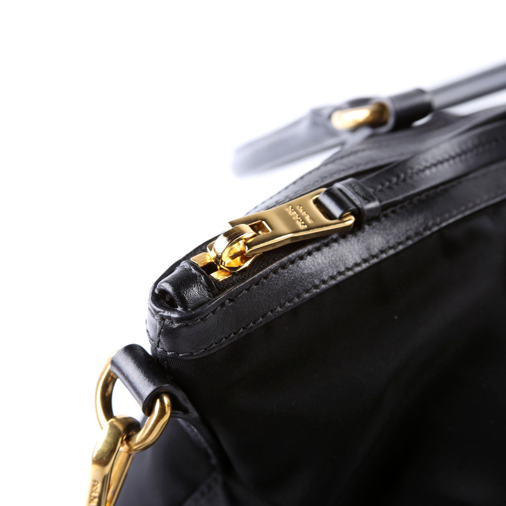 1BA104 Nylon Satchel Black