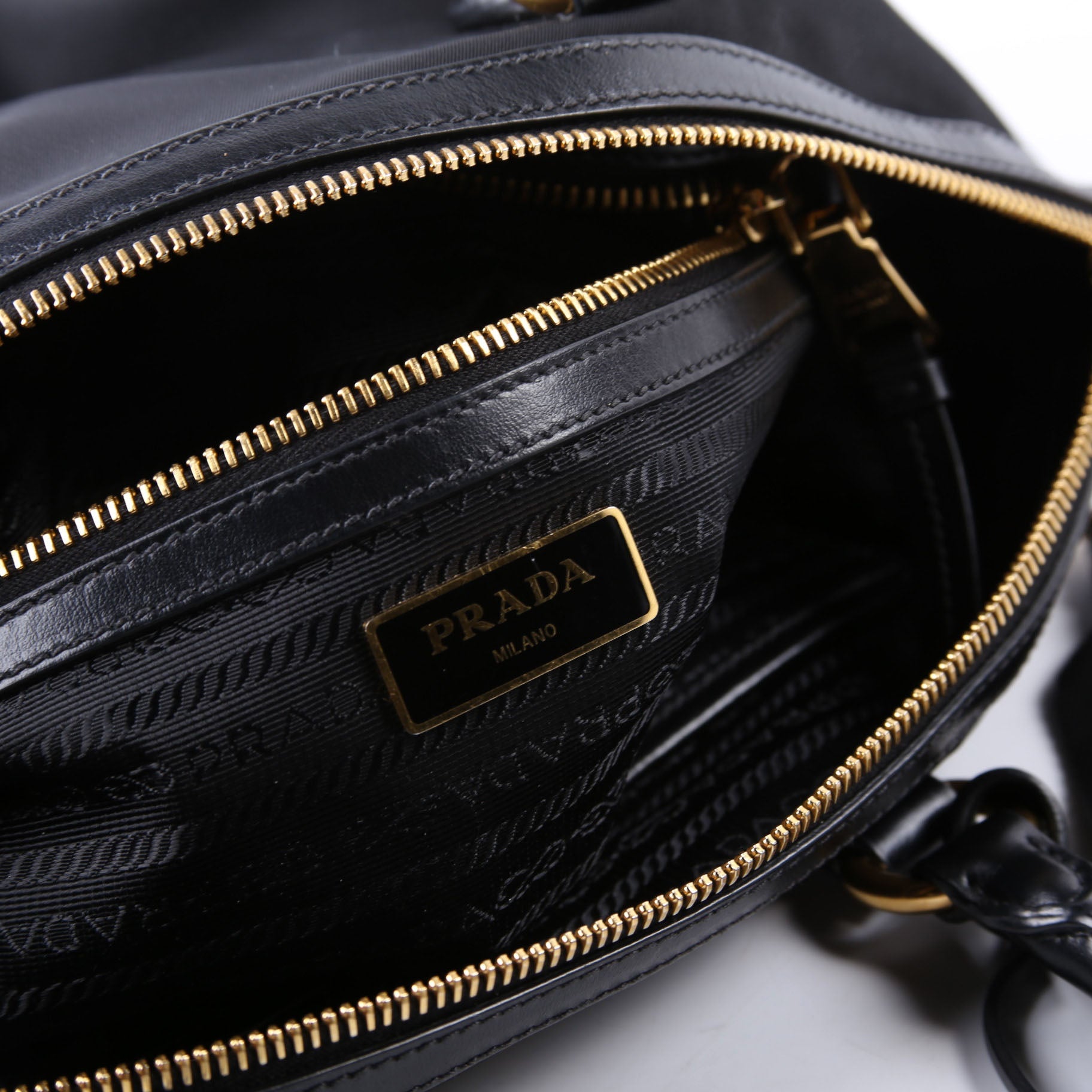 1BA104 Nylon Satchel Black