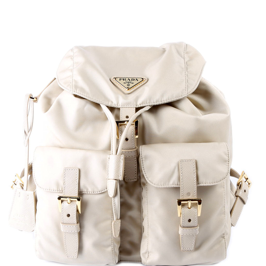 Prada 1BZ677 Re-Edition 1978 Re-Nylon Backpack Small Beige