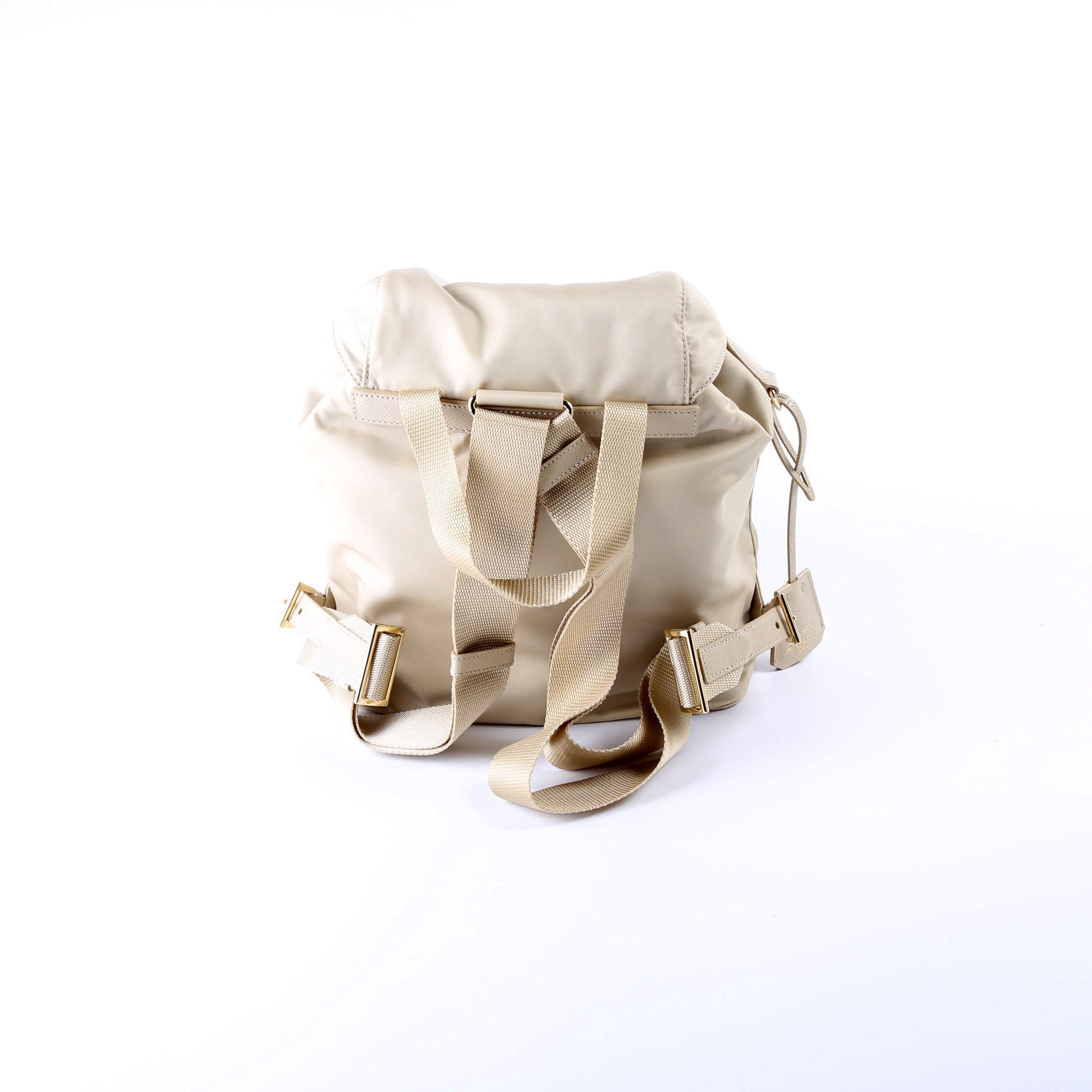 Prada 1BZ677 Re-Edition 1978 Re-Nylon Backpack Small Beige