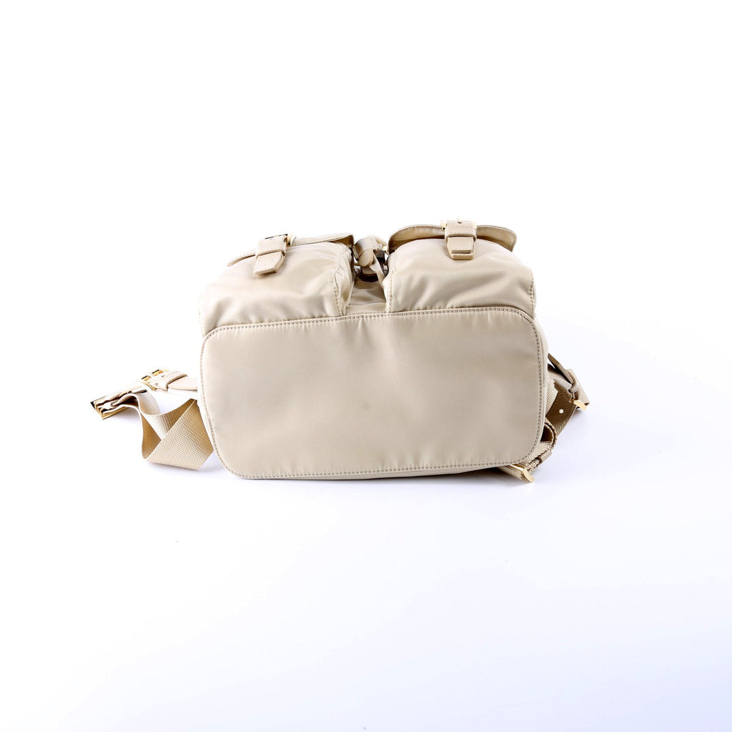 Prada 1BZ677 Re-Edition 1978 Re-Nylon Backpack Small Beige