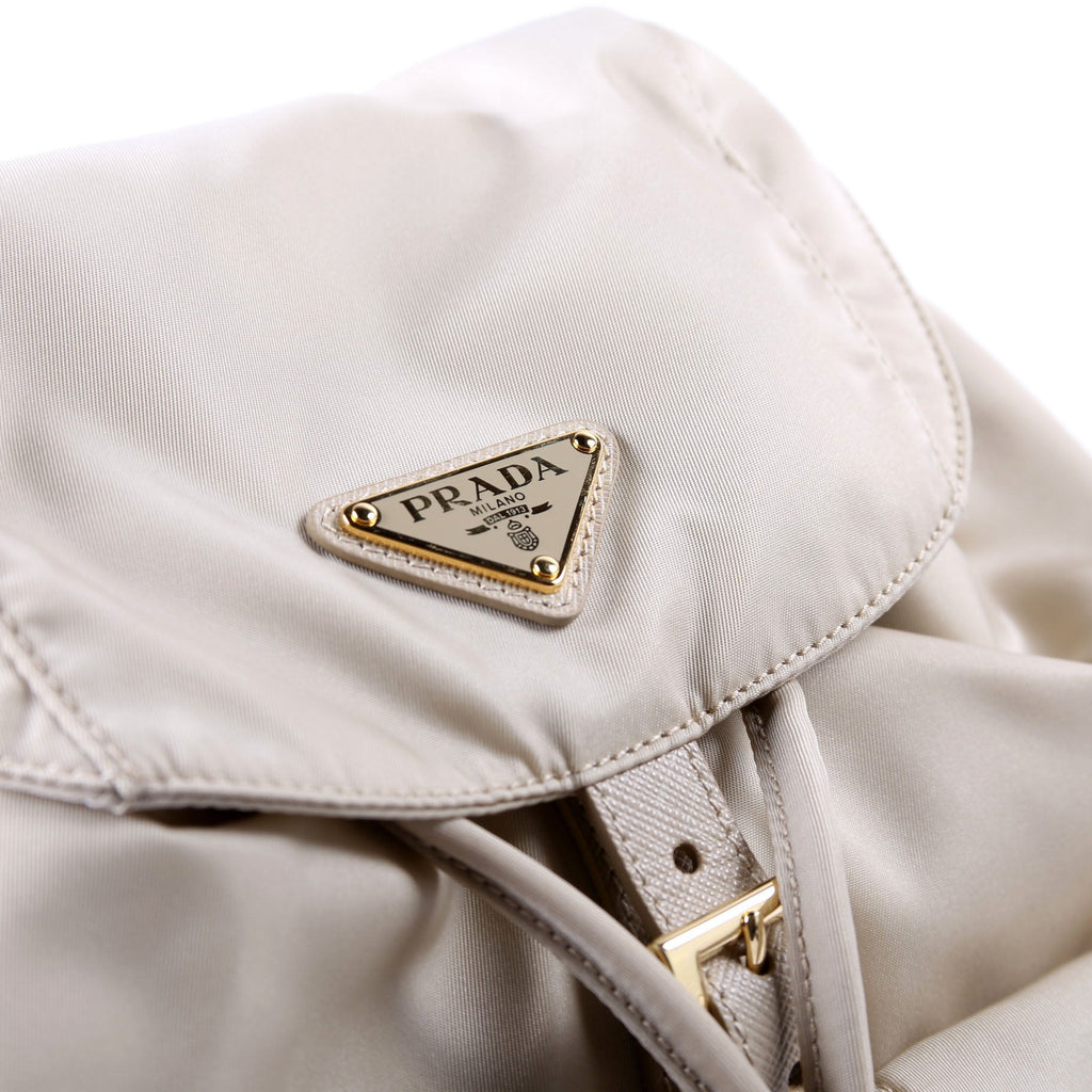 Prada 1BZ677 Re-Edition 1978 Re-Nylon Backpack Small Beige