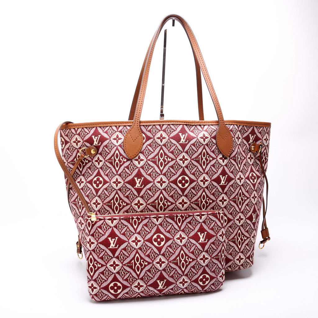 Neverfull With Wallet MM Since 1854 Jacquard Burgundy