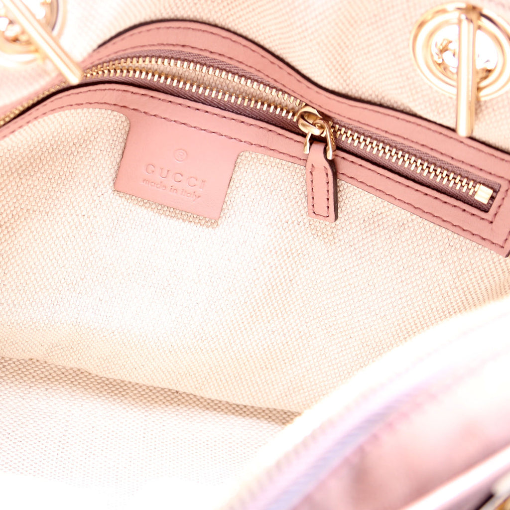 308983 Soho Patent Chain Shoulder Bag Nude