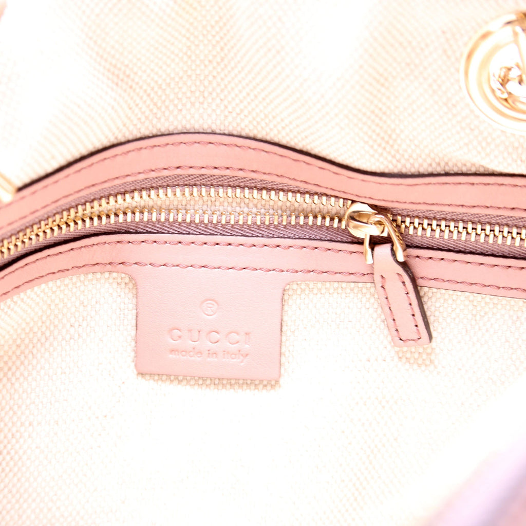 308983 Soho Patent Chain Shoulder Bag Nude
