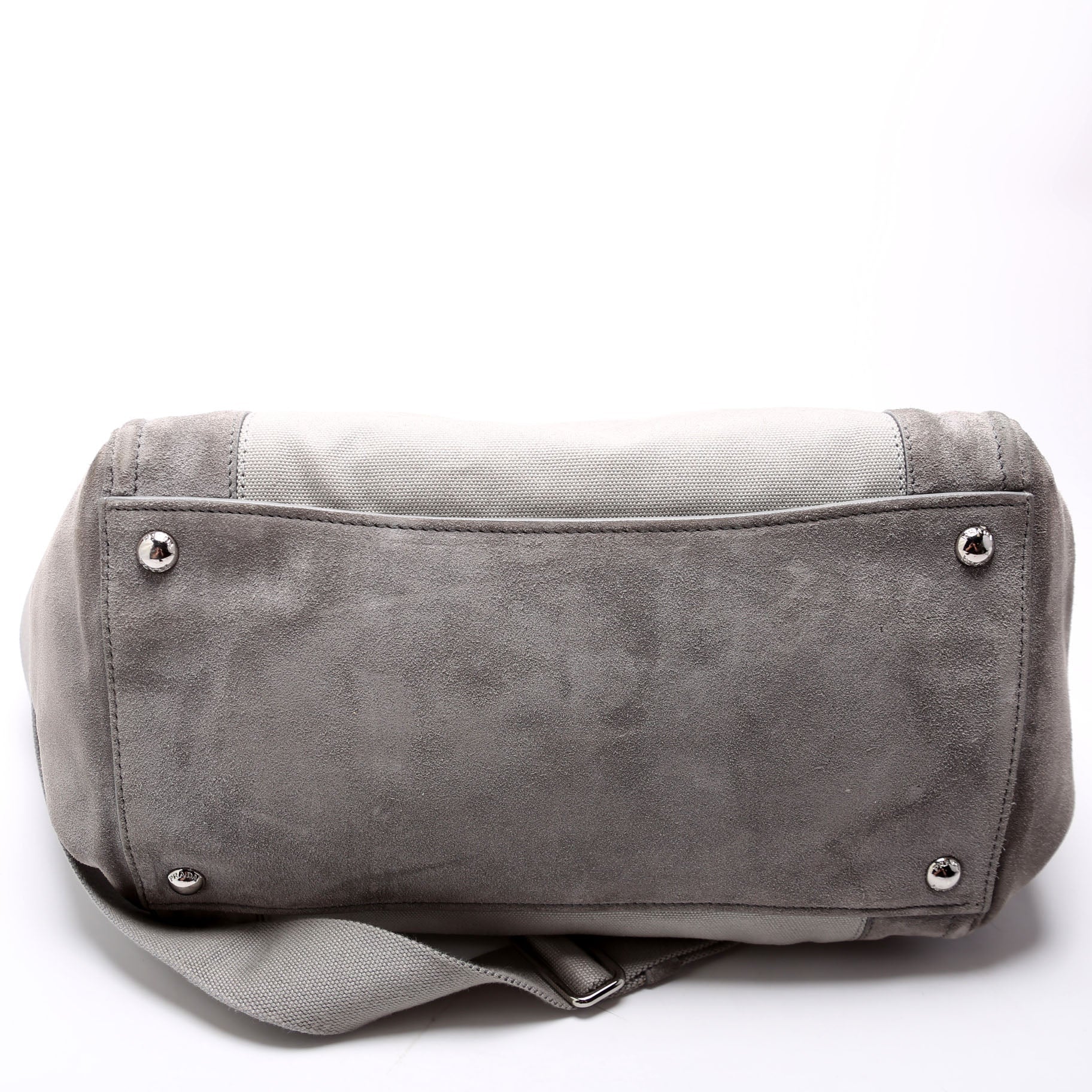 Scamosciato Twin Pocket Tote Suede Grey