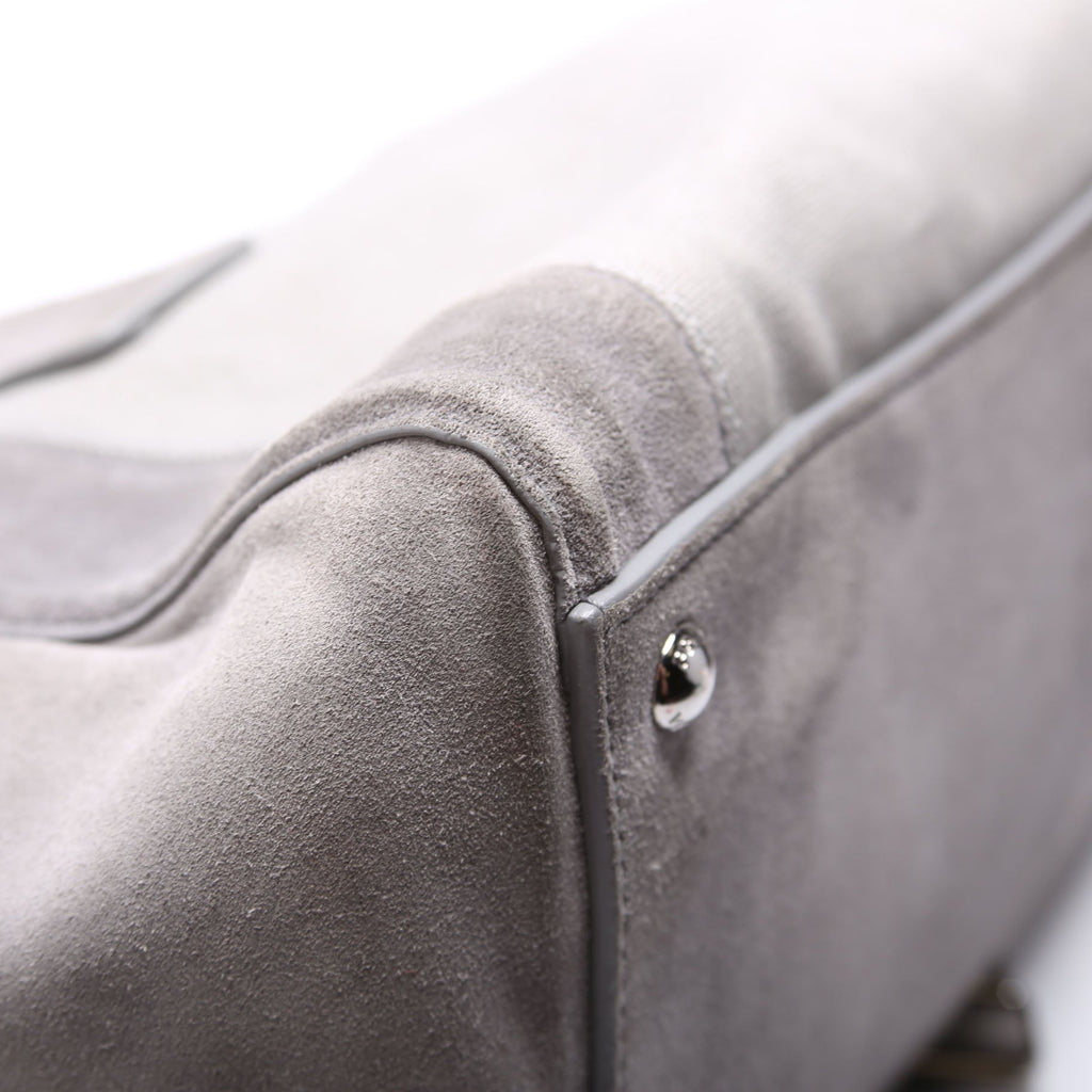 Scamosciato Twin Pocket Tote Suede Grey