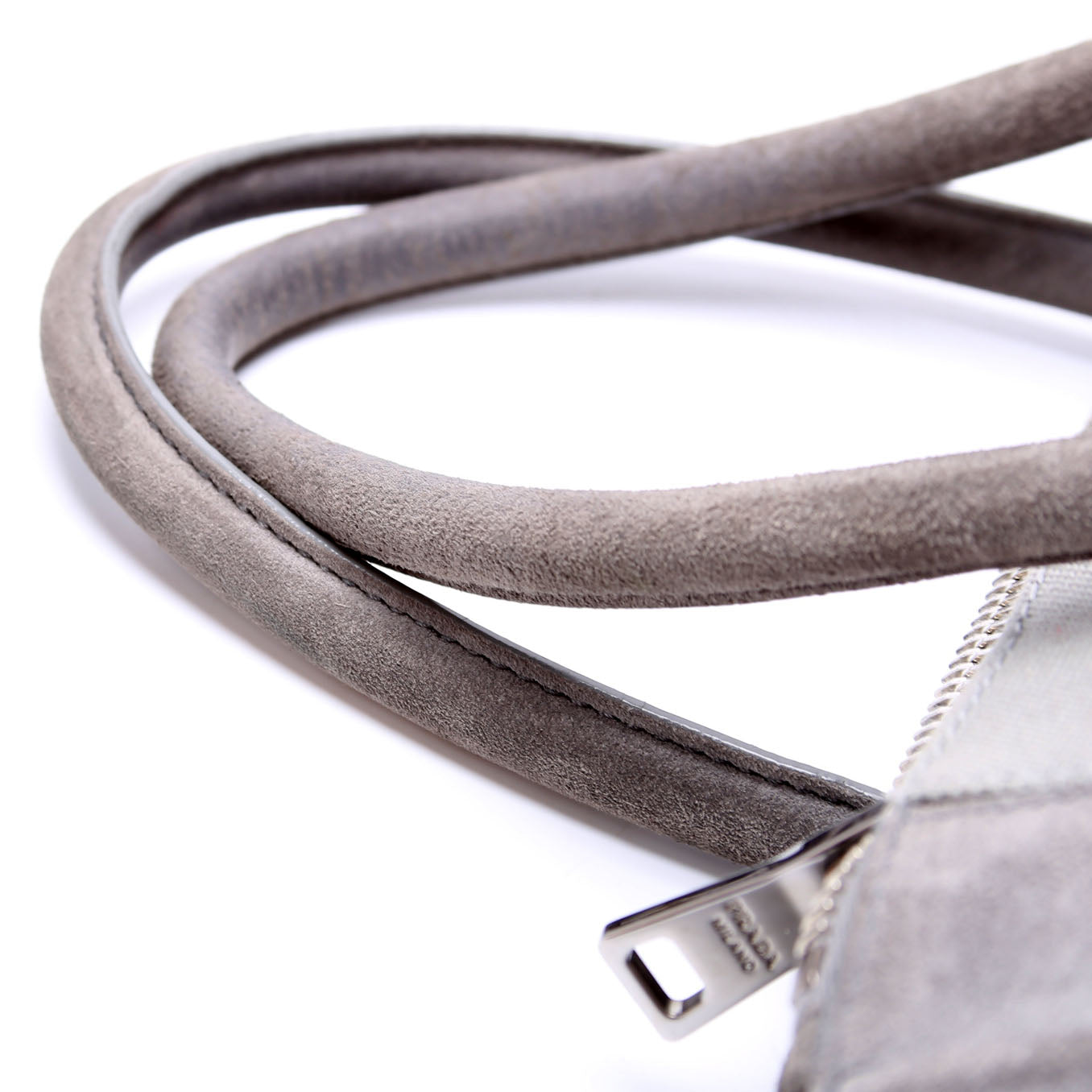 Scamosciato Twin Pocket Tote Suede Grey