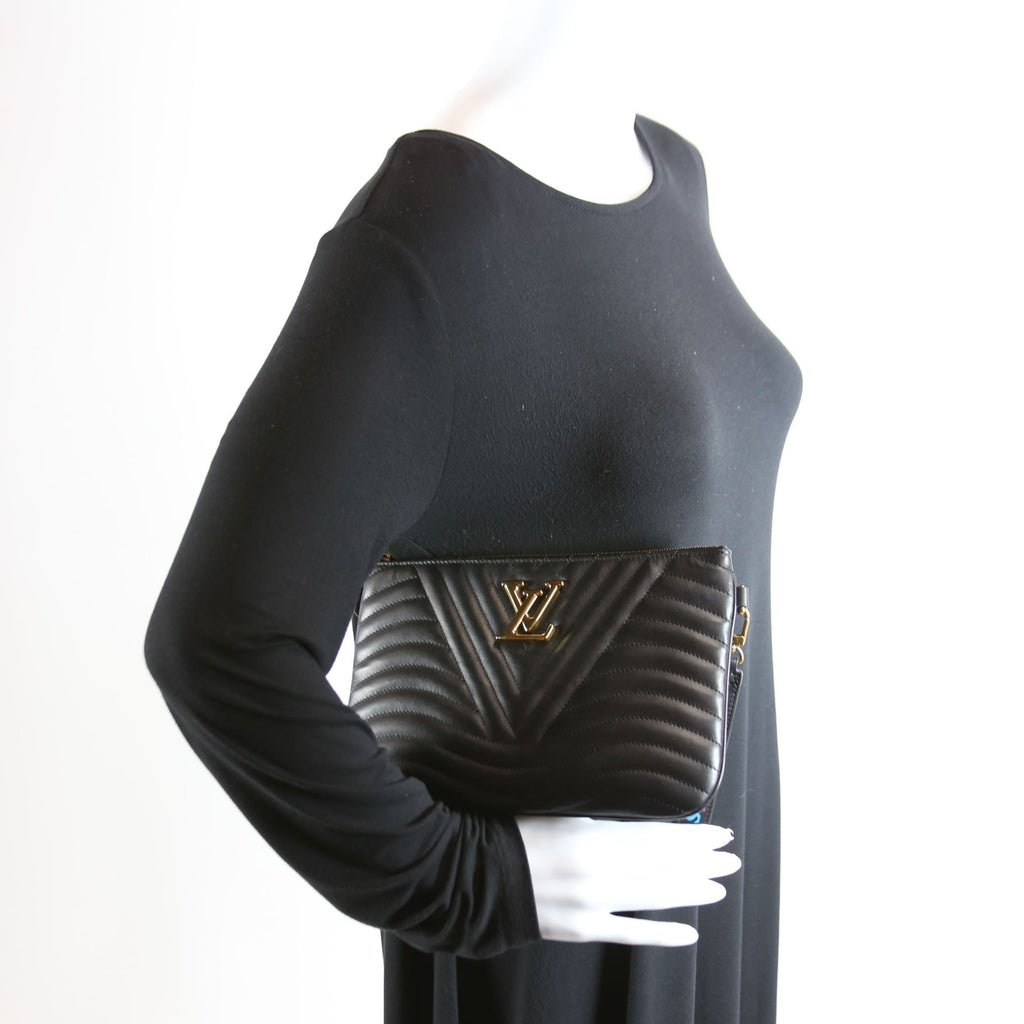 New Wave Zip Pochette Black