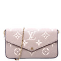 Pochette Felicie Bicolor Empreinte Turtle Dove