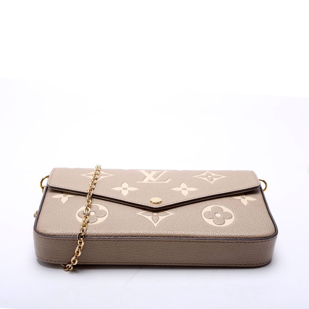 Pochette Felicie Bicolor Empreinte Turtle Dove